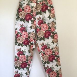 Kenar Studio 100% cotton floral vintage pants size 10